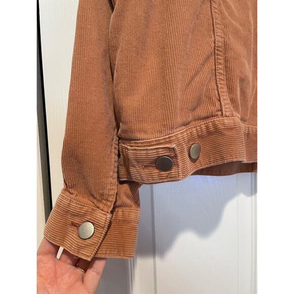 Uniqlo Womens‎ Oversized Corduroy Chore Jacket Size M Coat Utility Workwear 90s - Picture 12 of 16